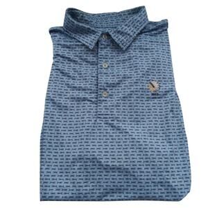 Donald Ross Polo Classic 122 Bonefish Print Provence Black Golf Size L